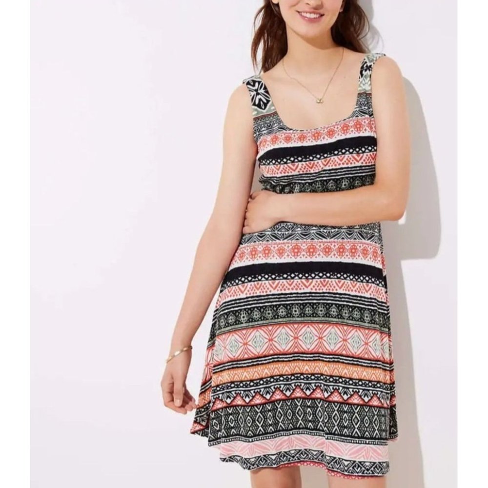 Ann Taylor Loft Riverwalk Fit and Flare Dress Size 14